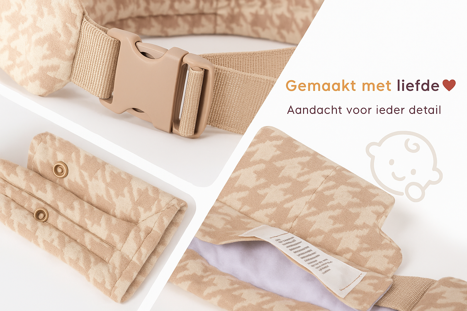 🤱 Comfortabele Draagzak – Dichtbij je kleintje, waar je ook gaat