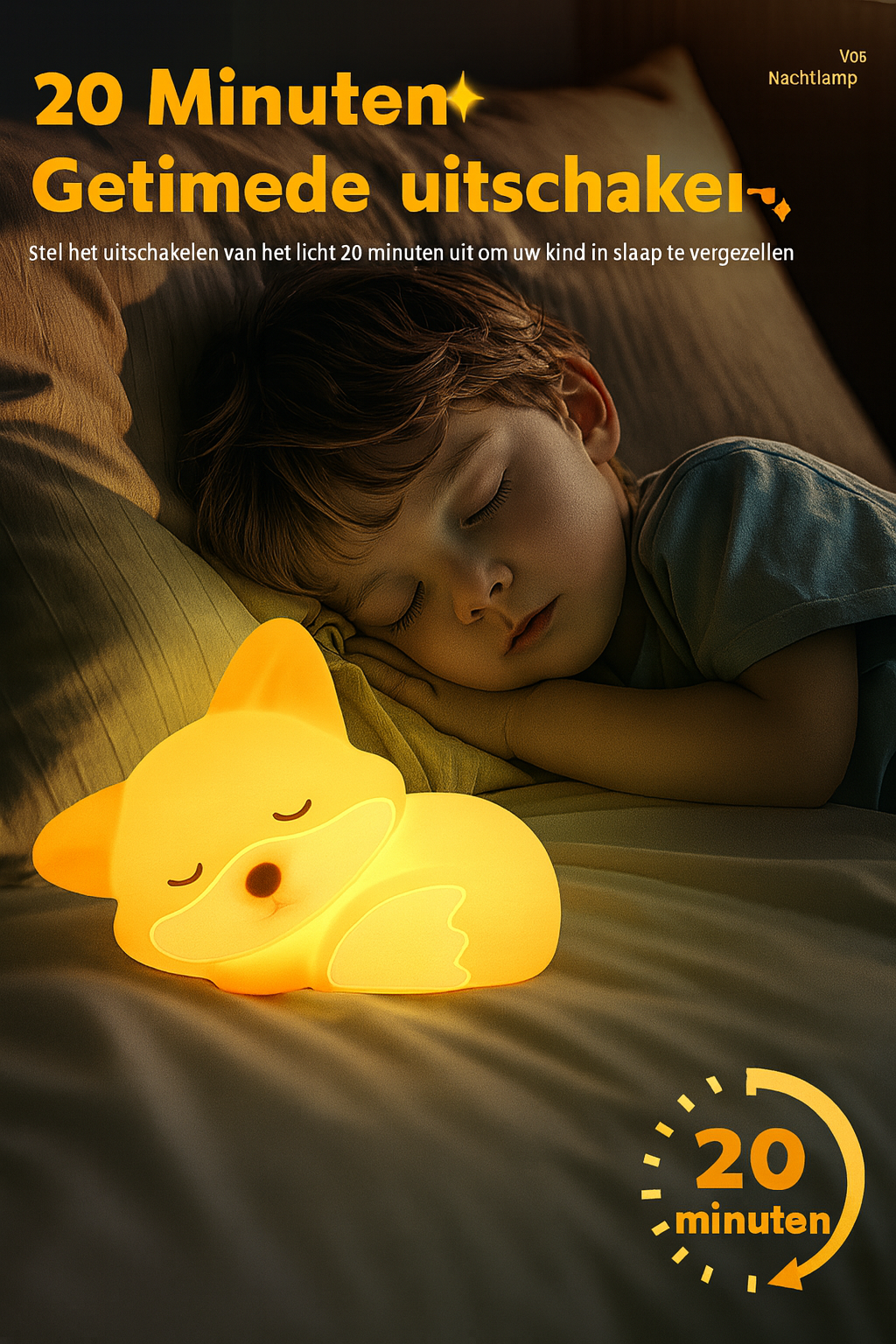 Slaap zacht met het lieve vosje 🦊✨