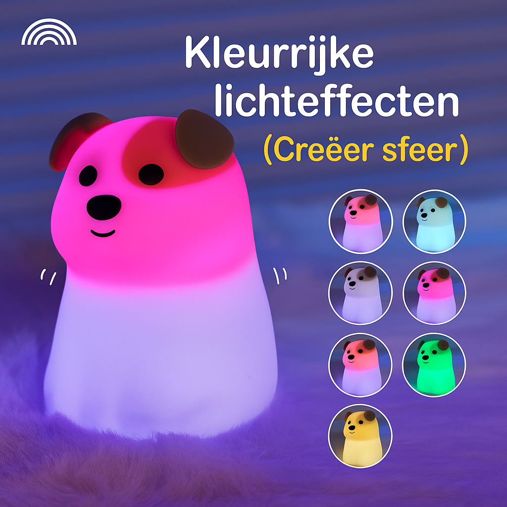 Siliconen LED Nachtlampje – Capybara & Vriendjes