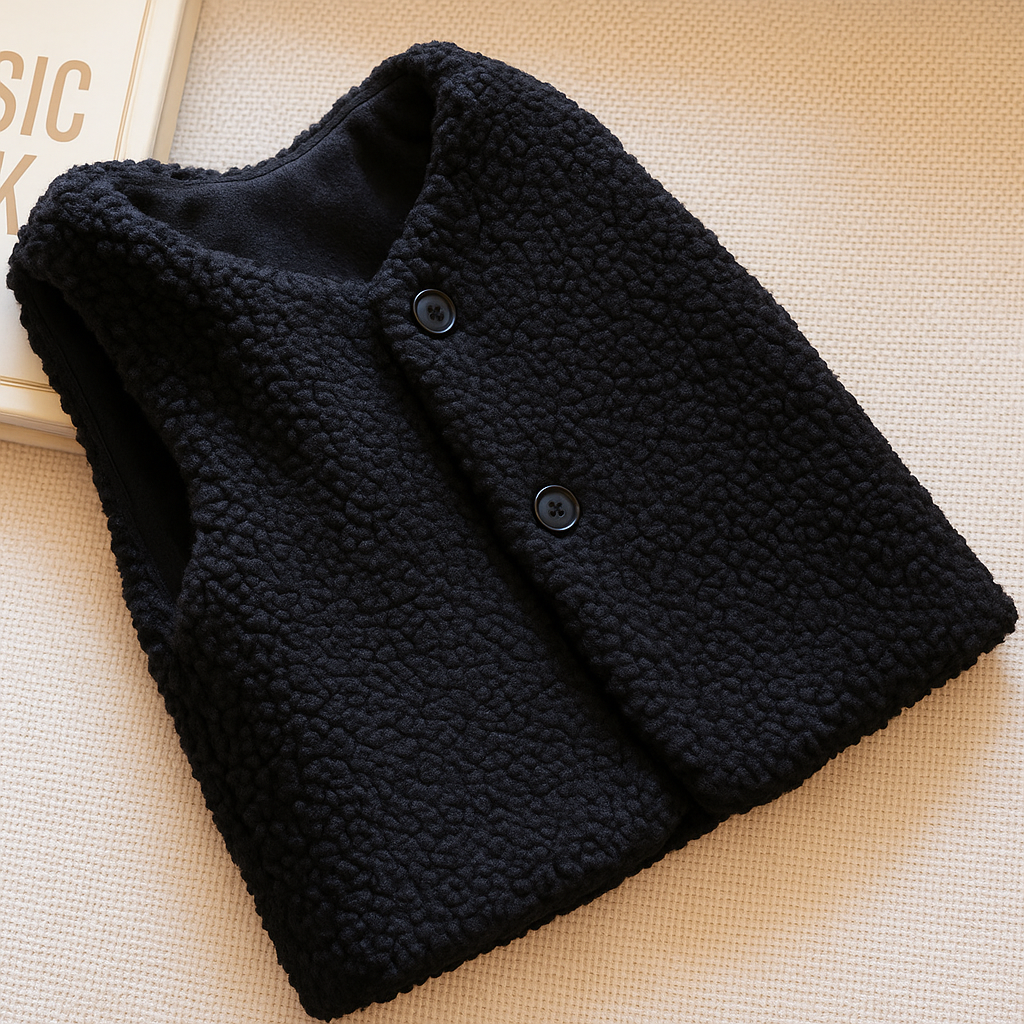 Zacht Teddy Vestje – Warme Bodywarmer voor Baby’s & Peuters