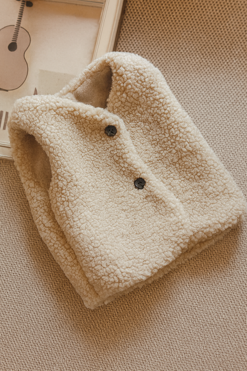 Zacht Teddy Vestje – Warme Bodywarmer voor Baby’s & Peuters