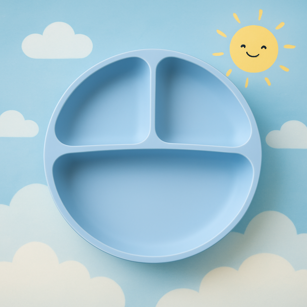 Baby veilige Siliconen Eetplaat – Met Sterke Zuignap & Vrolijk Design