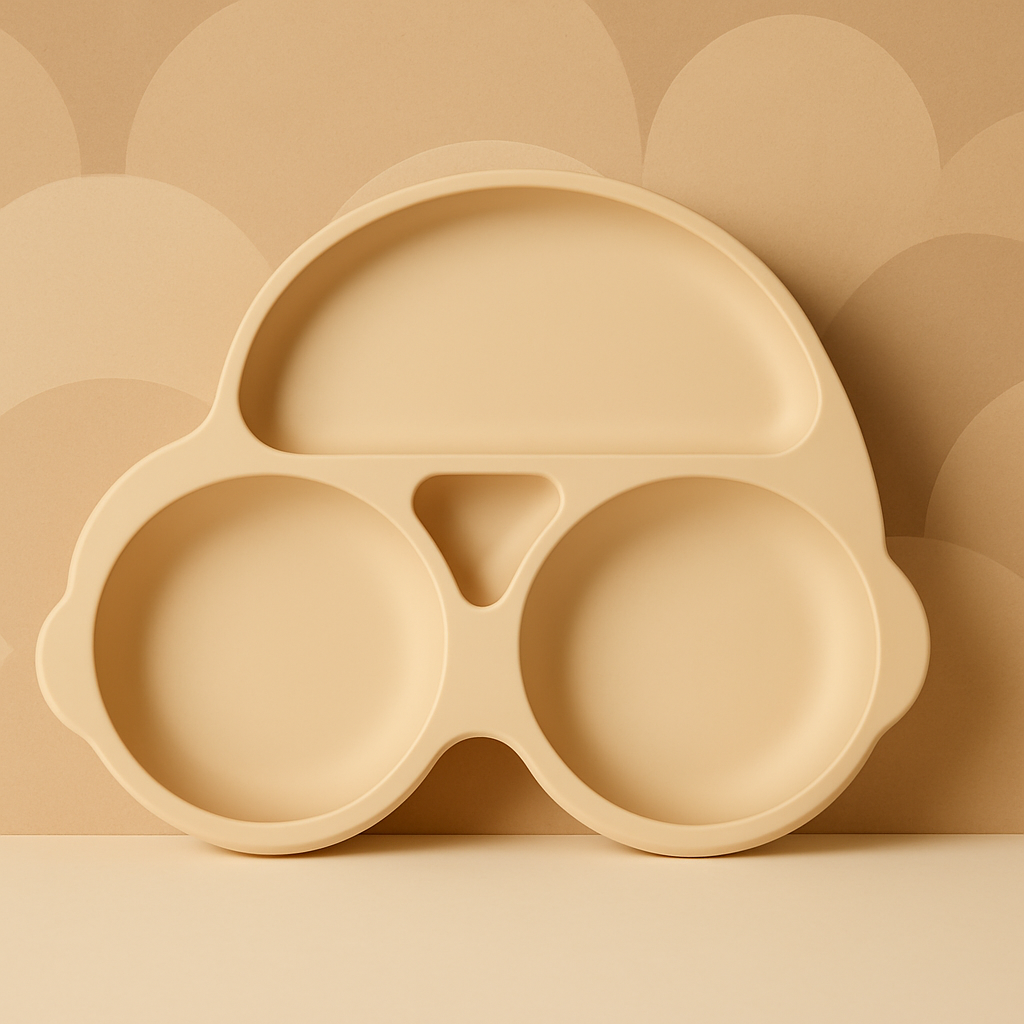 Baby veilige Siliconen Eetplaat – Met Sterke Zuignap & Vrolijk Design