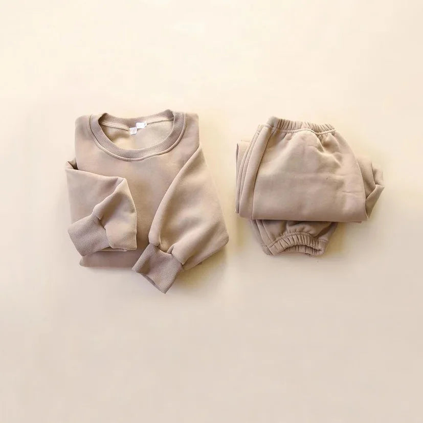 2-Delig Kinder Trainingspak – Zachte Sweater & Broek Set