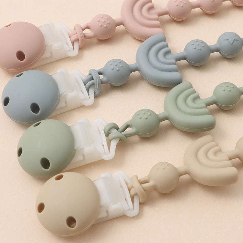 Siliconen Speenketting met Regenboog – BPA-vrij &amp; Super Schattig