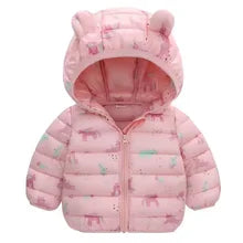 Warme Winterjas voor Kinderen – Gewatteerde Parka met Capuchon