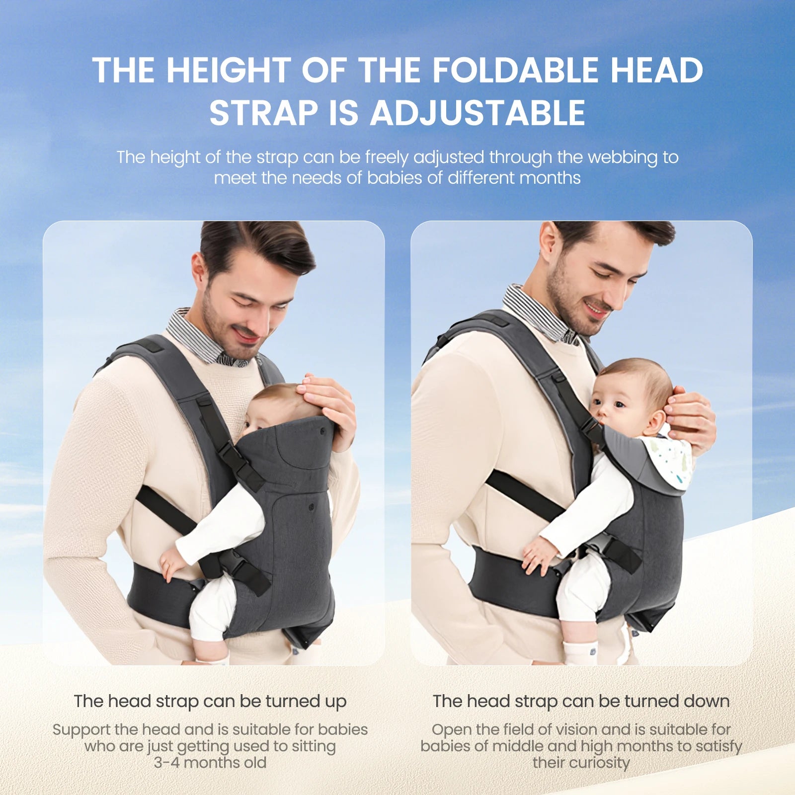 👶 Ergonomische Multifunctionele Draagzak – Comfort voor jou en je kleintje