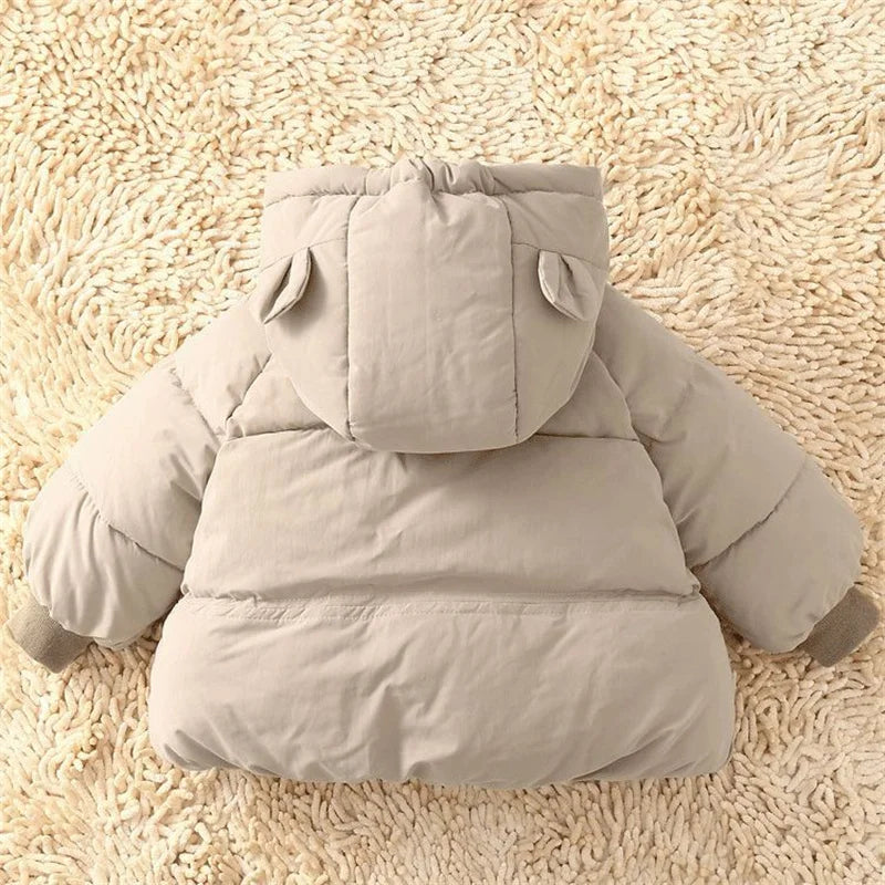 Warme Winterjas voor Kinderen – Gewatteerde Parka met Capuchon