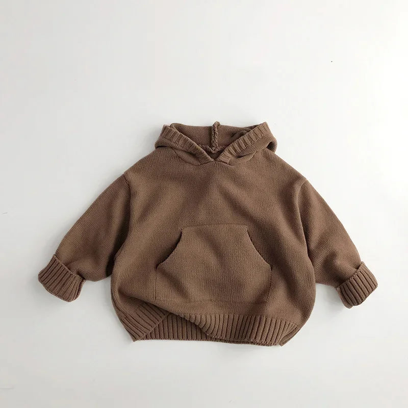 Warme Gebreide Kindertrui met Capuchon – Comfort & Stijl in één