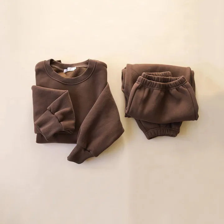2-Delig Kinder Trainingspak – Zachte Sweater & Broek Set