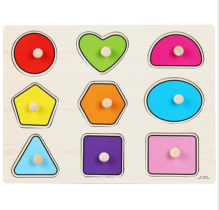Montessori Houten Dierenpuzzel – Educatief Speelgoed met Handgrepen (30 cm)