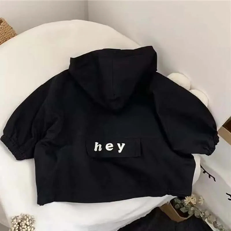 “Hey” Hoodie voor Peuters – Comfortabel & Stoer (1-8 jaar)
