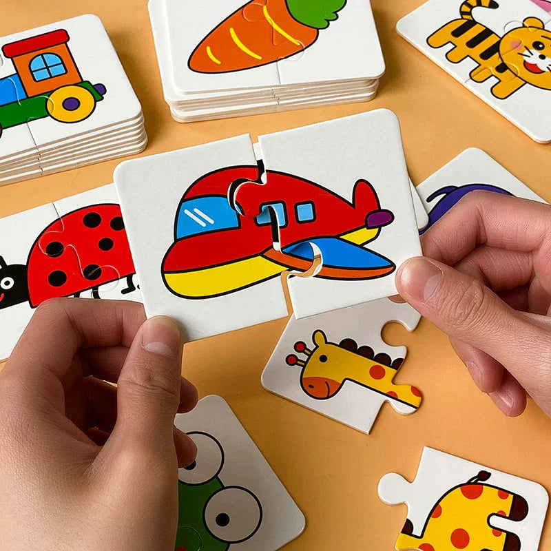 Montessori Puzzelkaarten – Educatief Speelgoed voor Peuters