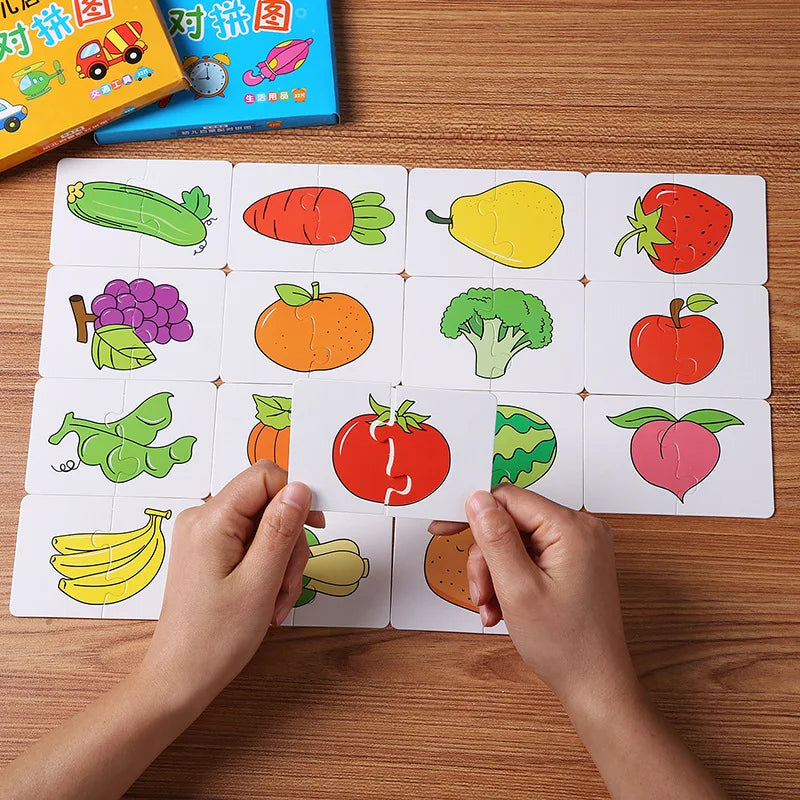 Montessori Puzzelkaarten – Educatief Speelgoed voor Peuters