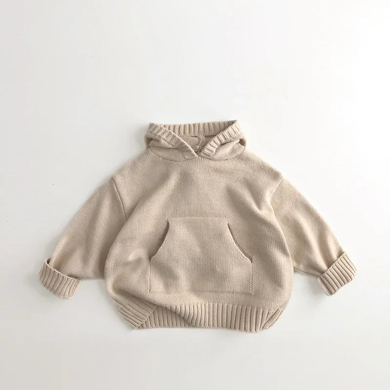 🧶 Warme Gebreide Kindertrui met Capuchon – Comfort & Stijl in één