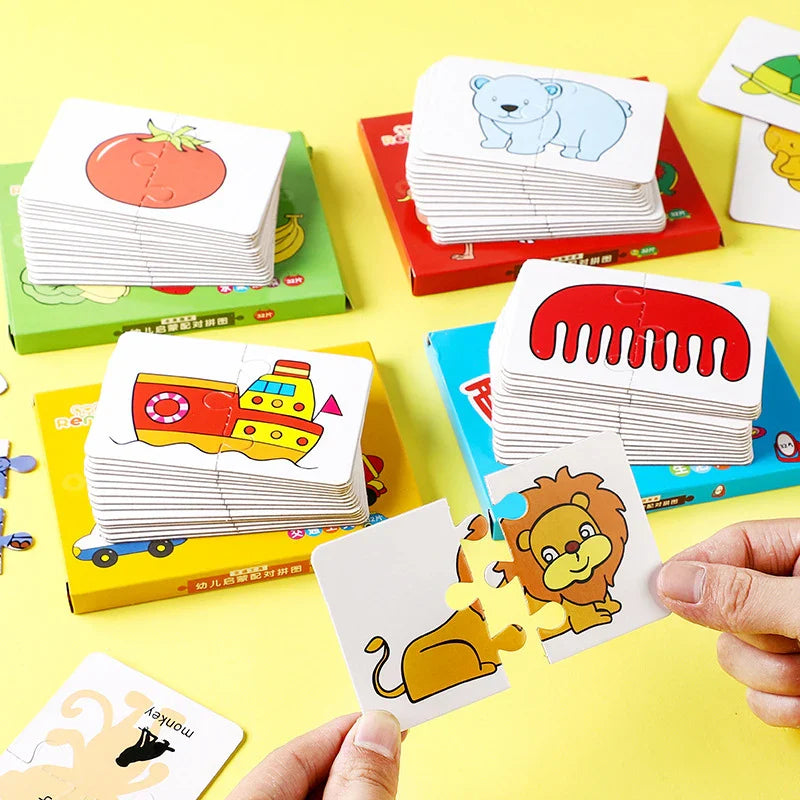 Montessori Puzzelkaarten – Educatief Speelgoed voor Peuters