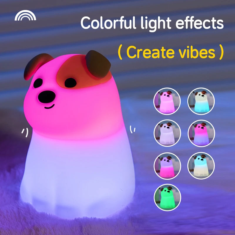 Siliconen LED Nachtlampje – Capybara &amp; Vriendjes