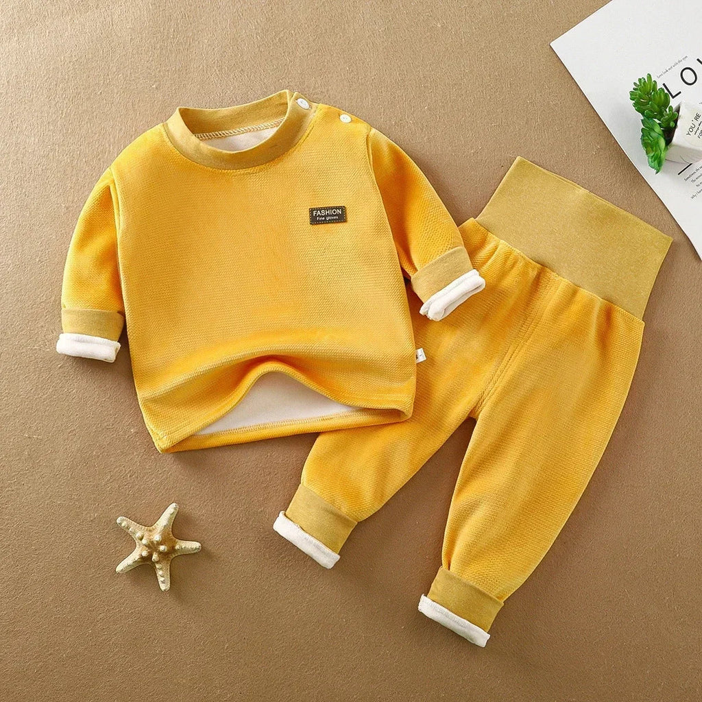 2-Delige Baby Jogging Set – Warm & Zacht voor Herfst en Winter