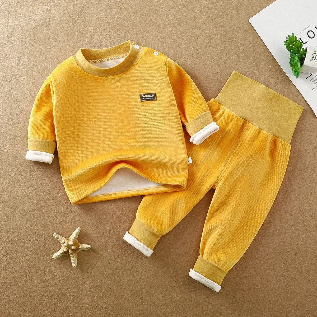 2-Delige Baby Jogging Set – Warm &amp; Zacht voor Herfst en Winter