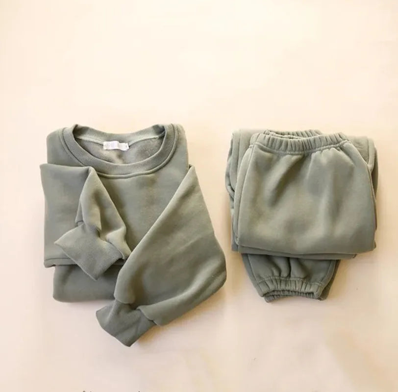 2-Delig Kinder Trainingspak – Zachte Sweater & Broek Set