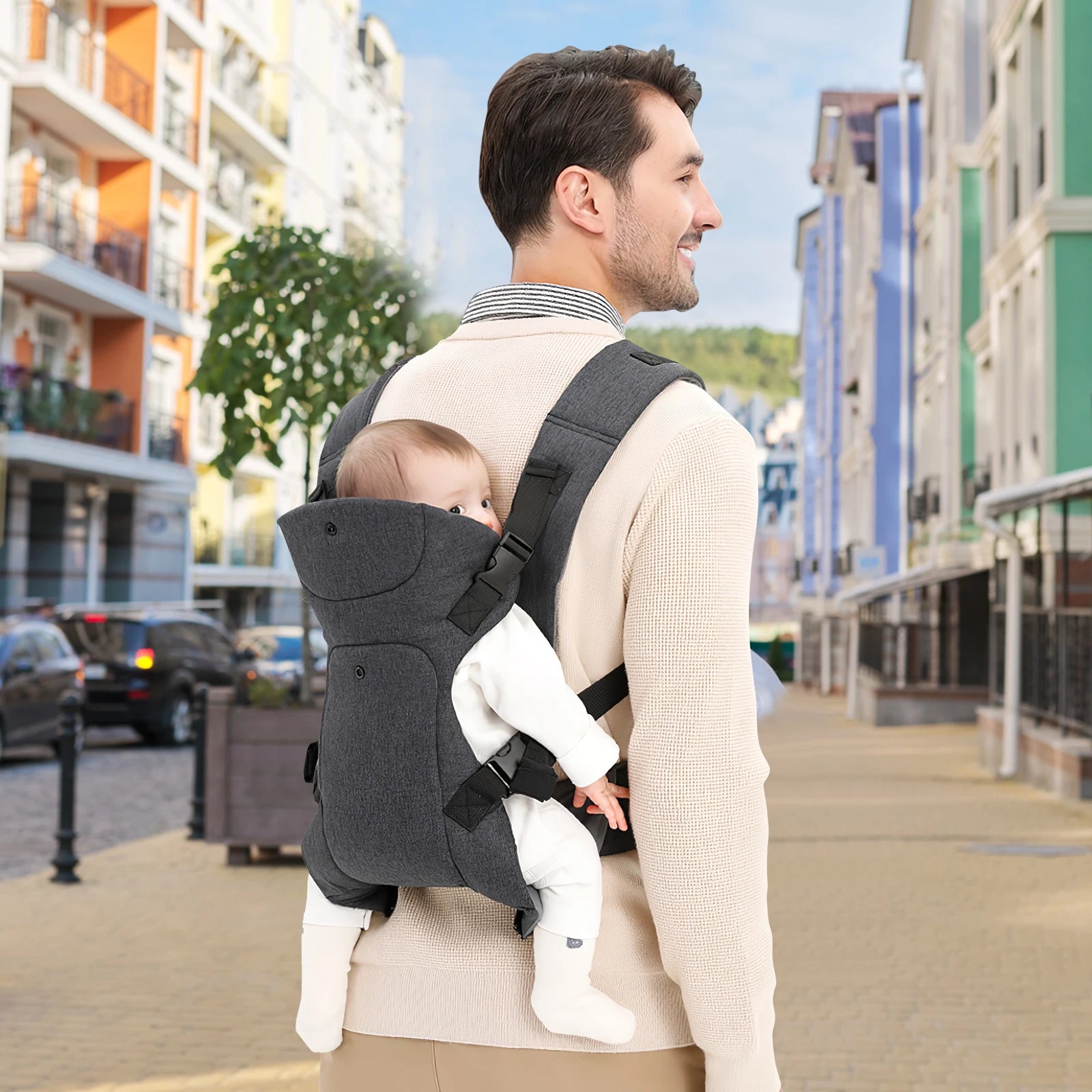 👶 Ergonomische Multifunctionele Draagzak – Comfort voor jou en je kleintje