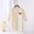 Loungewear Baby Romper – 100% Katoen met Beertjespatch