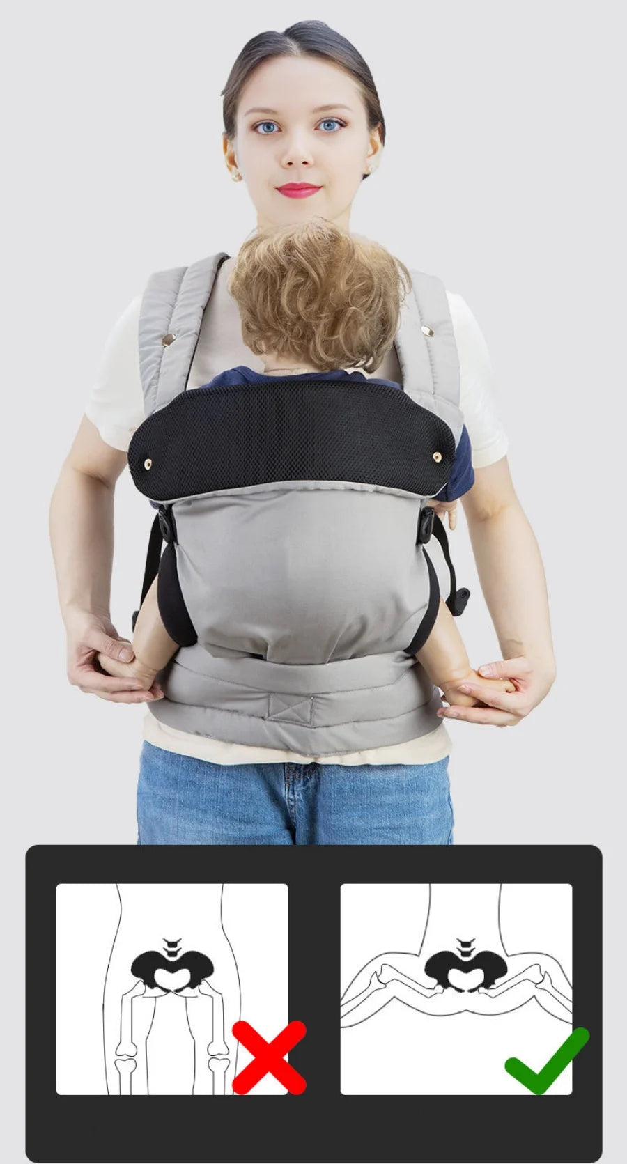 👶 Comfortabele Baby Draagzak – Veilig en dichtbij jouw kleintje