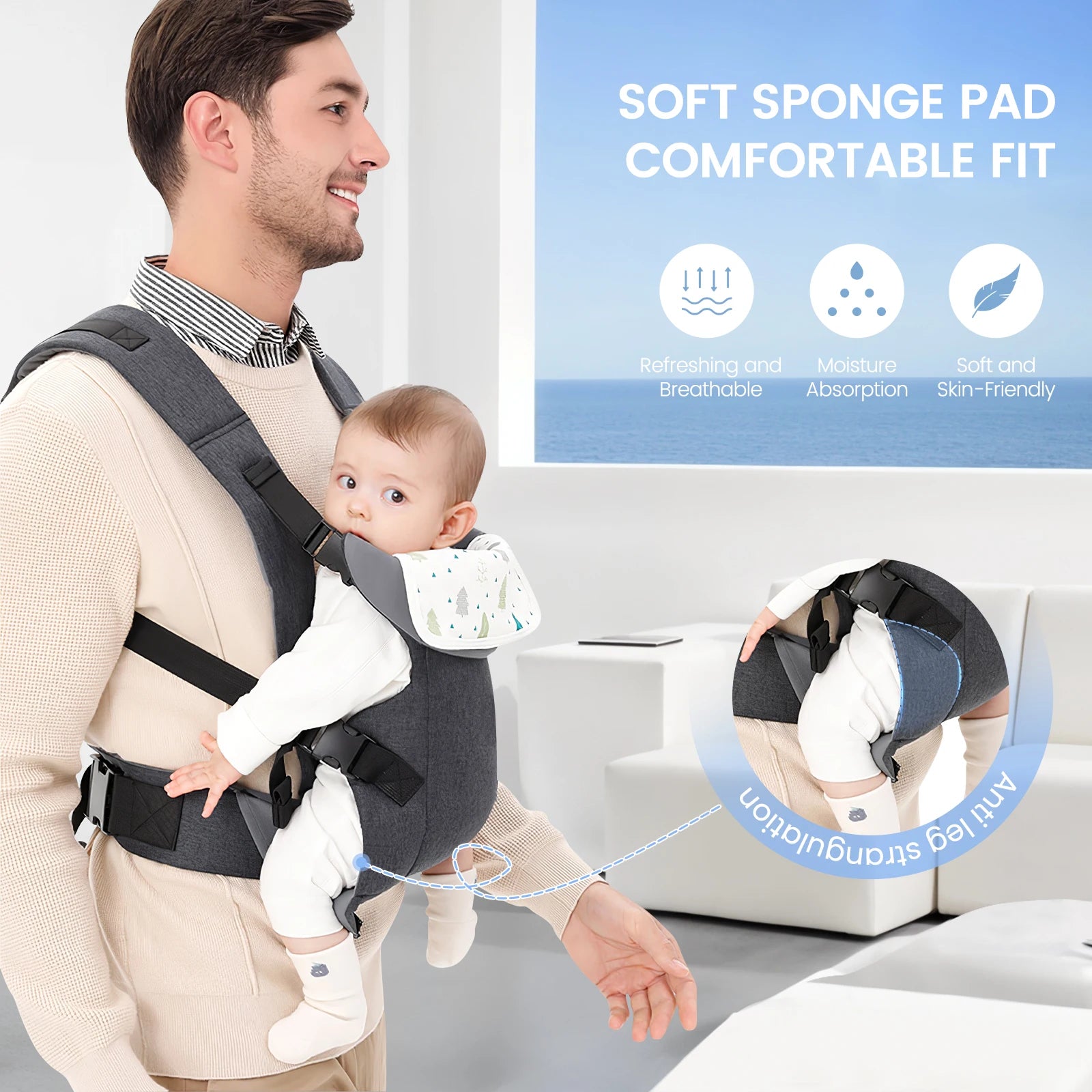 👶 Ergonomische Multifunctionele Draagzak – Comfort voor jou en je kleintje