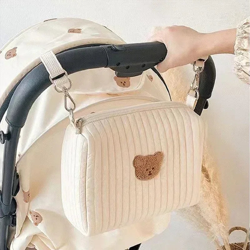 Gewatteerde Kinderwagen Organizer – Baby Caddy &amp; Mama Tas