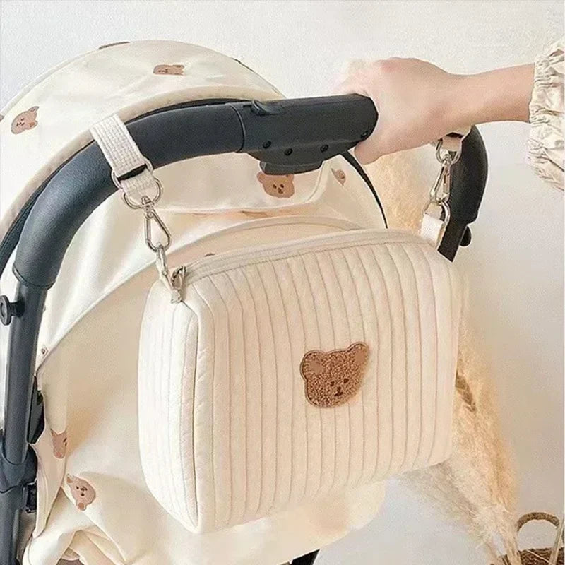 Gewatteerde Kinderwagen Organizer – Baby Caddy &  Mama Tas
