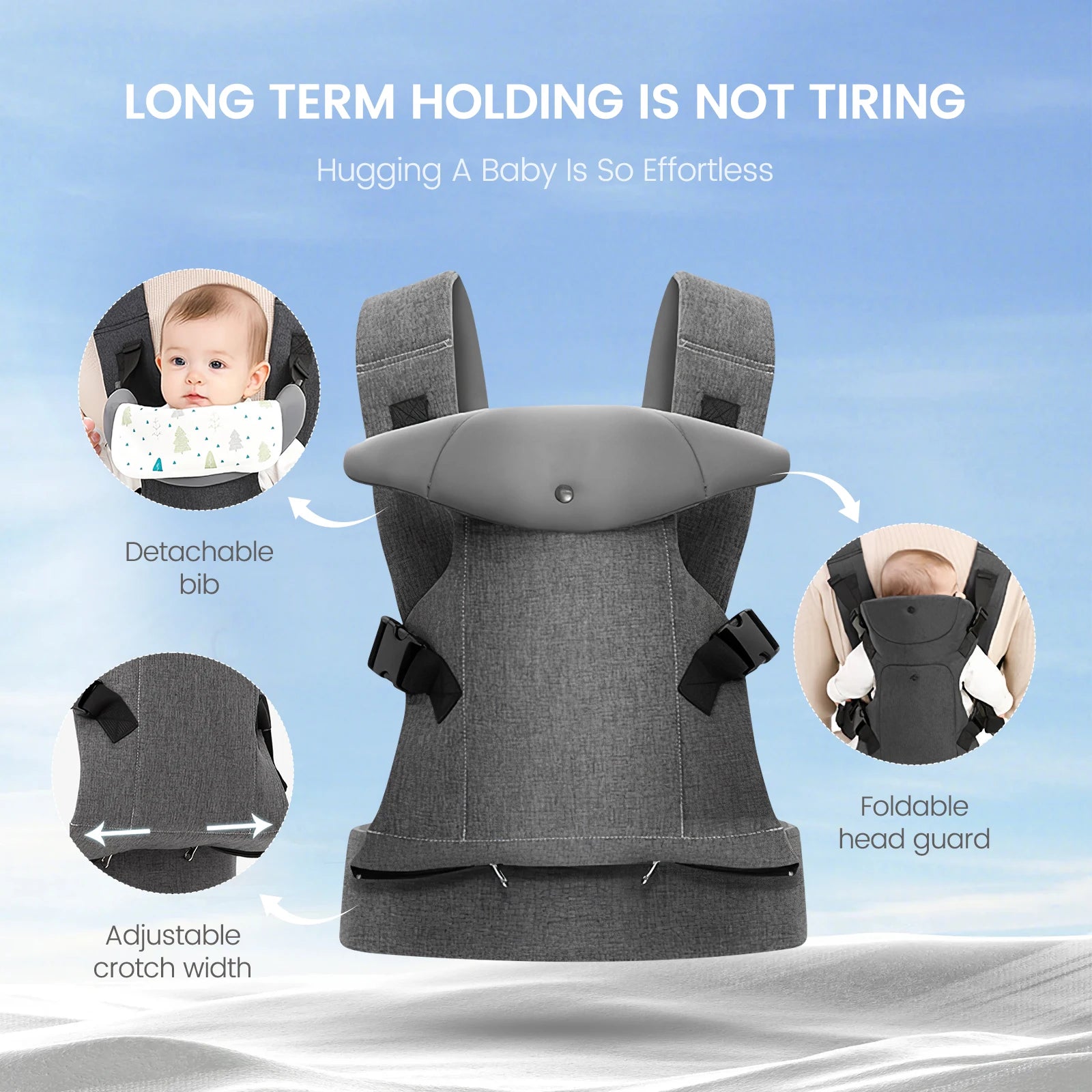 👶 Ergonomische Multifunctionele Draagzak – Comfort voor jou en je kleintje