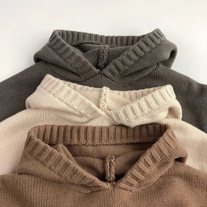 Warme Gebreide Kindertrui met Capuchon – Comfort & Stijl in één