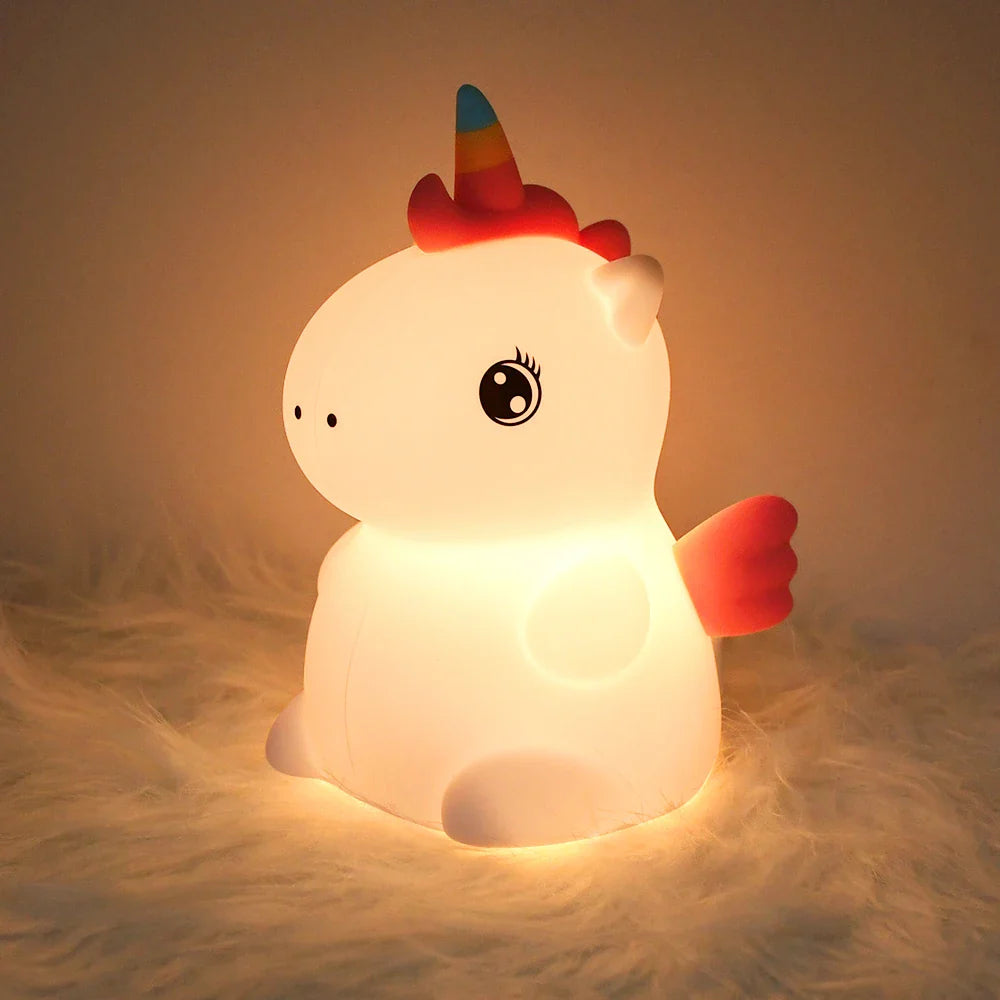 Schattige Eenhoorn Nachtlamp – Magische verlichting voor de kinderkamer