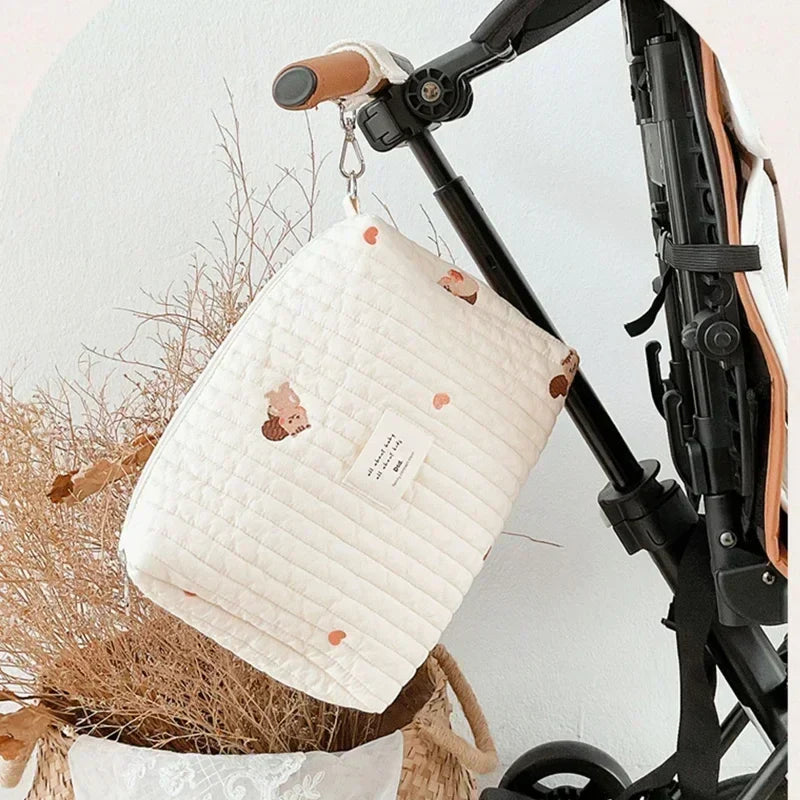 Gewatteerde Kinderwagen Organizer – Baby Caddy &  Mama Tas