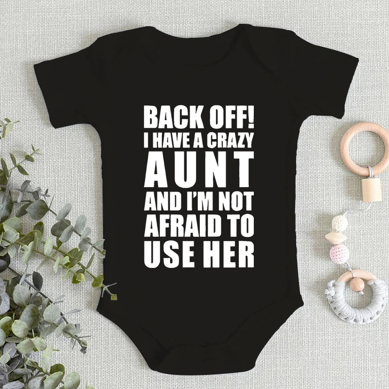 “Crazy Aunt” Romper – Voor baby’s met pittige tantes