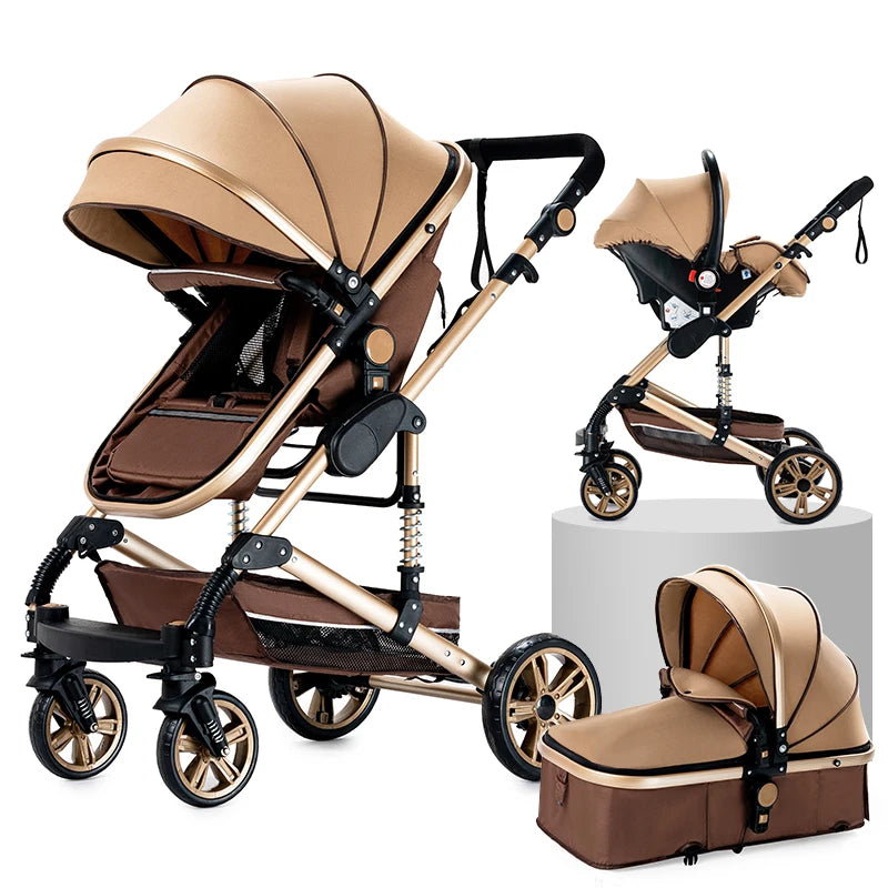 👶 Luxe 3-in-1 Kinderwagen – Comfort & Stijl voor jou en je baby