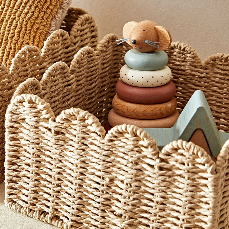 Rotan Opbergmand – Voor Baby- en Peuterspulletjes