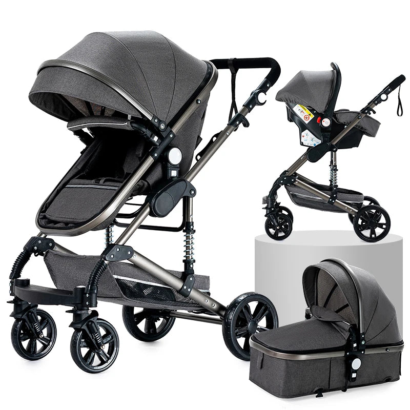 👶 Luxe 3-in-1 Kinderwagen – Comfort & Stijl voor jou en je baby