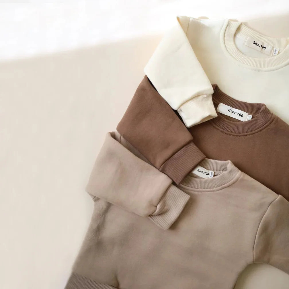 2-Delig Kinder Trainingspak – Zachte Sweater & Broek Set