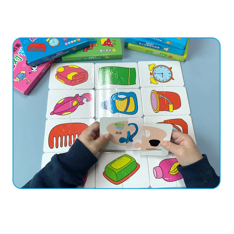 Montessori Puzzelkaarten – Educatief Speelgoed voor Peuters