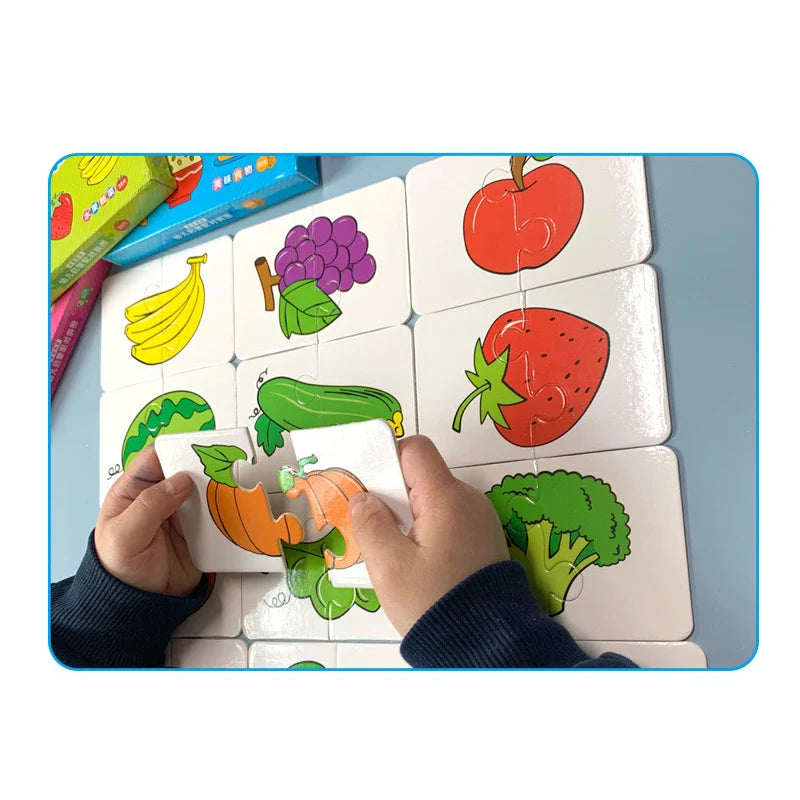 Montessori Puzzelkaarten – Educatief Speelgoed voor Peuters