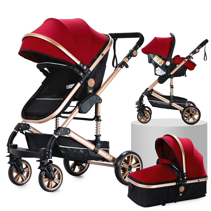 👶 Luxe 3-in-1 Kinderwagen – Comfort & Stijl voor jou en je baby