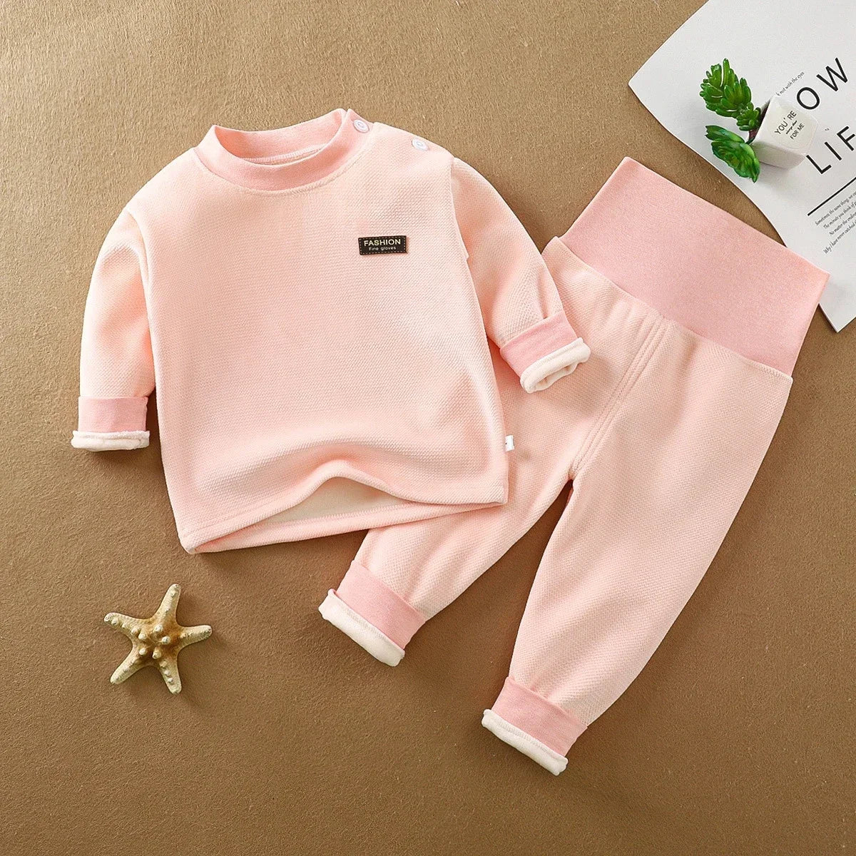 2-Delige Baby Jogging Set – Warm &amp; Zacht voor Herfst en Winter