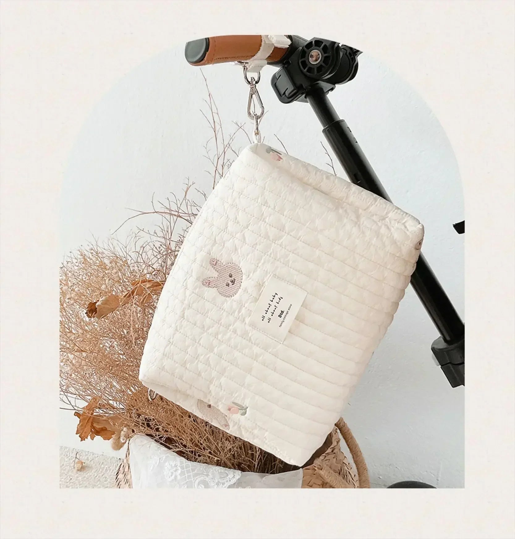Gewatteerde Kinderwagen Organizer – Baby Caddy &amp; Mama Tas