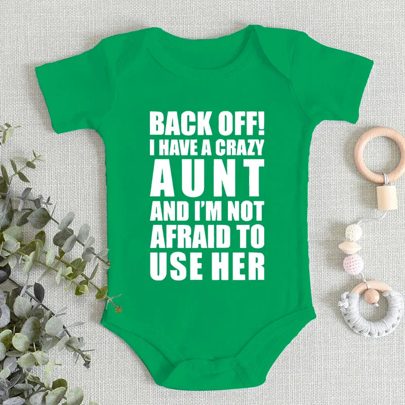 “Crazy Aunt” Romper – Voor baby’s met pittige tantes