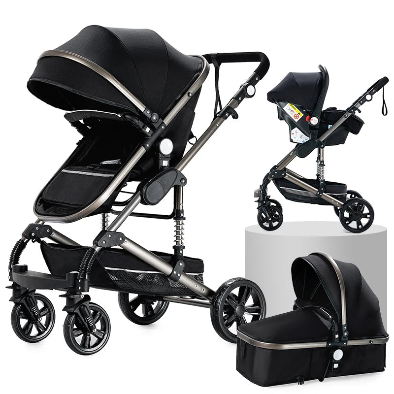👶 Luxe 3-in-1 Kinderwagen – Comfort & Stijl voor jou en je baby