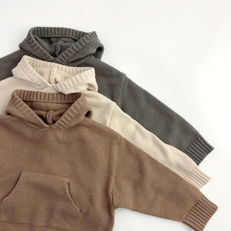 Warme Gebreide Kindertrui met Capuchon – Comfort & Stijl in één