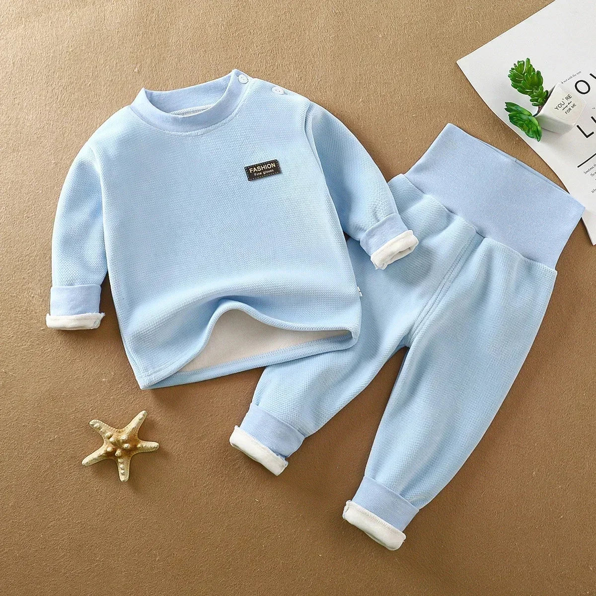 2-Delige Baby Jogging Set – Warm &amp; Zacht voor Herfst en Winter