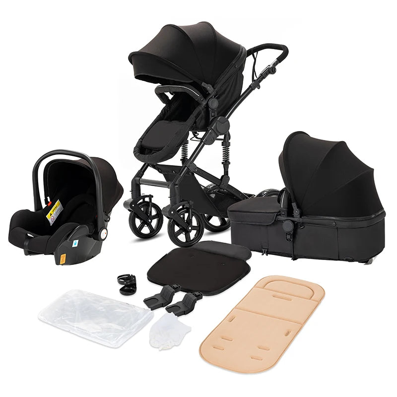 👶 Luxe 3-in-1 Kinderwagen – Comfort & Stijl voor jou en je baby
