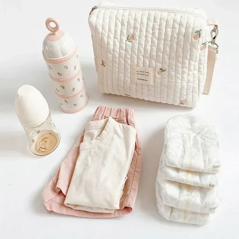 Gewatteerde Kinderwagen Organizer – Baby Caddy &  Mama Tas
